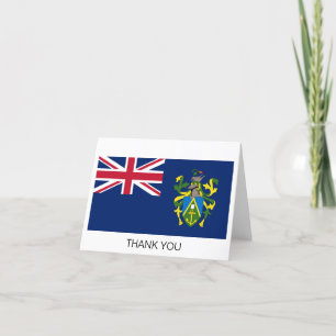 Carte De Remerciements Drapeau des îles Pitcairn