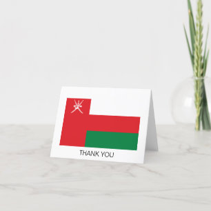 Carte De Remerciements Drapeau d'Oman
