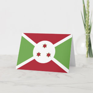 Carte De Remerciements Drapeau du Burundi