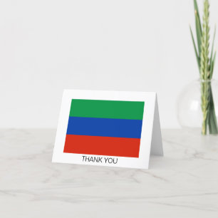 Carte De Remerciements Drapeau du Daghestan