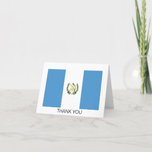 Carte De Remerciements Drapeau du Guatemala