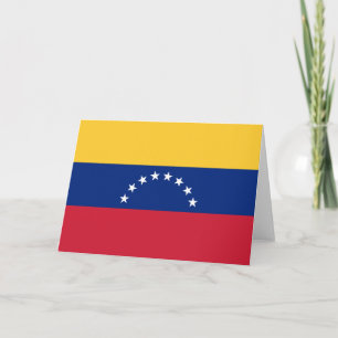 Carte De Remerciements Drapeau du Venezuela