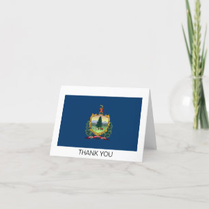 Carte De Remerciements Drapeau du Vermont
