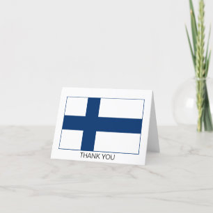 Carte De Remerciements Drapeau Finlande