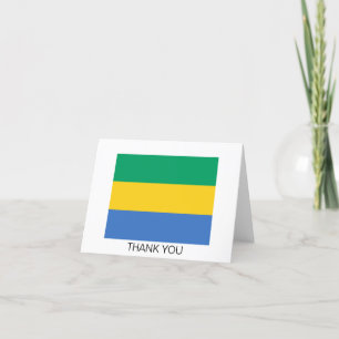 Carte De Remerciements Drapeau Gabon