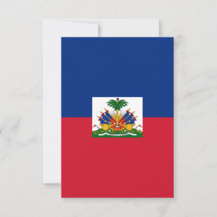 Carte De Remerciements Drapeau Haïti