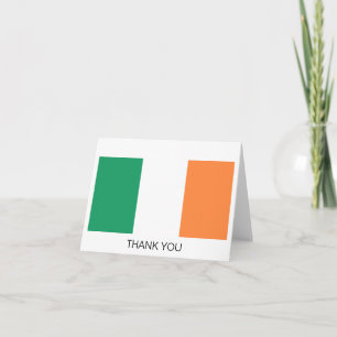Carte De Remerciements Drapeau irlandais