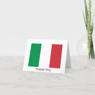 Carte De Remerciements Drapeau Italie