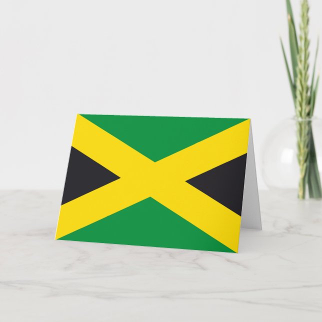 Carte De Remerciements Drapeau jamaïcain (Devant)