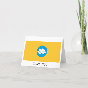 Carte De Remerciements Drapeau Kalmykia