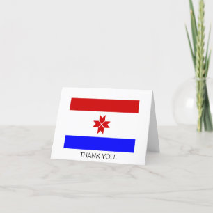 Carte De Remerciements Drapeau Mordovia