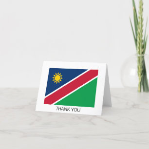 Carte De Remerciements Drapeau Namibie