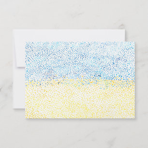 Carte De Remerciements Drapeau ukrainien aquarelle