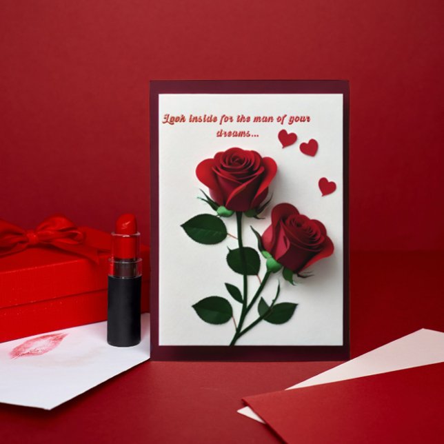 Carte De Remerciements Dream Guy Naughty Funny Girly Valentine's Card (Créateur téléchargé)