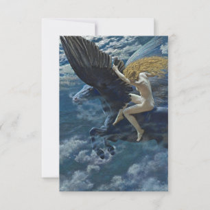 Carte De Remerciements "Dream Idyll - A Valkyrie" d'Edward Robert Hughes