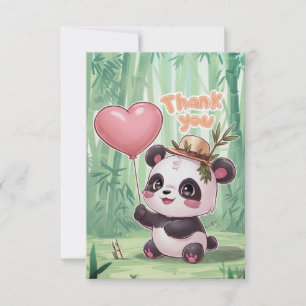 Carte De Remerciements Dreamy Elegant Panda