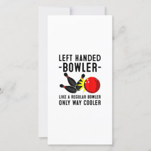 Carte De Remerciements Drôle cadeau Bowling Pour Hommes Femmes Cool Gauch