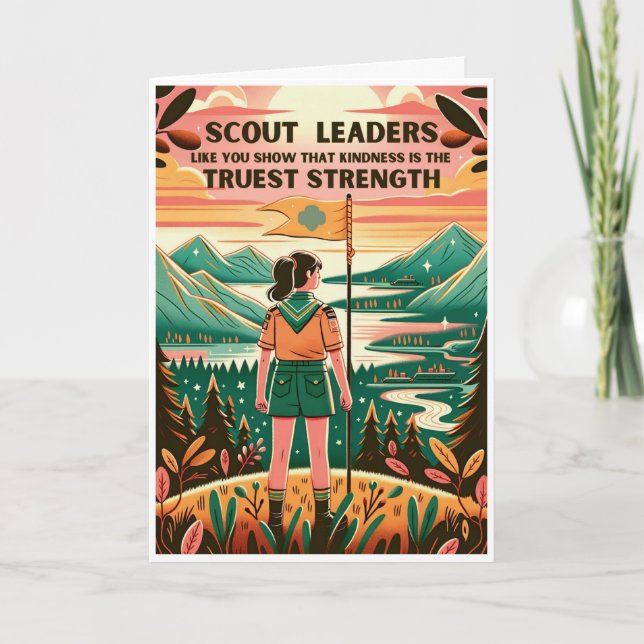 Carte de remerciements du chef du scoutisme (Devant)
