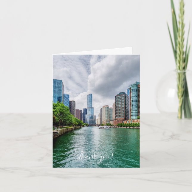Carte de remerciements du fleuve Chicago (Devant)