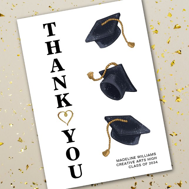 Carte de remerciements du plafond de diplôme moder (Créateur téléchargé)