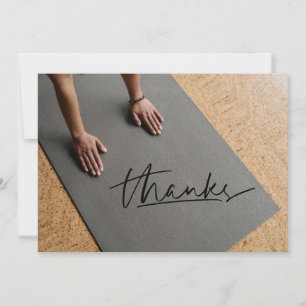 Carte de remerciements du poste de Yoga