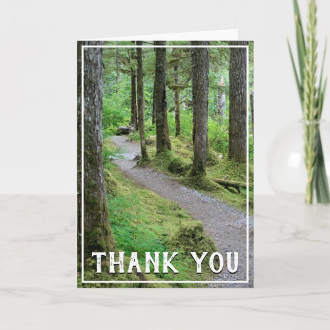 Carte de remerciements du sentier forestier (Devant)