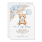 Dusty Blue Teddy Bear Balloon Baby shower garçon