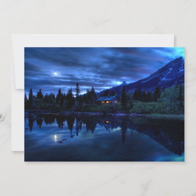 Carte De Remerciements Eau | Jenny Lake Grand Teton National Park (Devant)