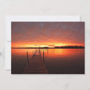 Carte De Remerciements Eau   Lac Minnetonka, Minnesota