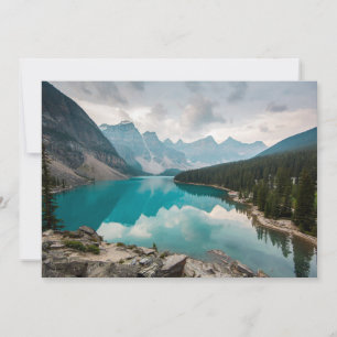 Carte De Remerciements Eau Moraine Lake Alberta Canada