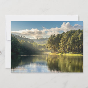 Carte De Remerciements Eau   Pang Oung Lake & Pine Forest Thaïlande