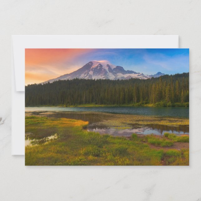 Carte De Remerciements Eau | Parc national du Mont Rainier, Washington (Devant)