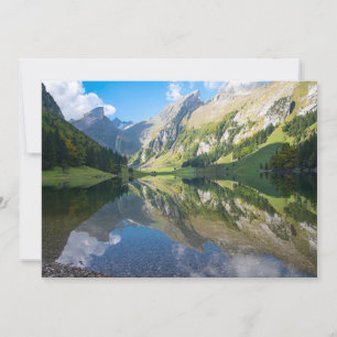 Carte De Remerciements Eau   Seealpsee Lac Alpes suisses Suisse