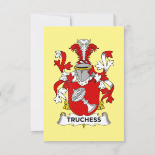 Carte De Remerciements Échecs Armoiries de Truchess - Cimetière familial