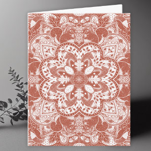 Carte De Remerciements Écureuils Mandala Art Blank