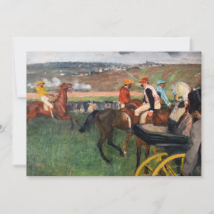 Carte De Remerciements Edgar Degas - Aux courses