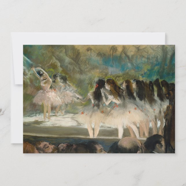 Carte De Remerciements Edgar Degas - Ballet à l'Opéra de Paris (Devant)