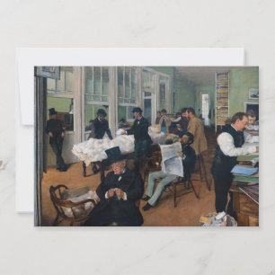 Carte De Remerciements Edgar Degas - Bureau de coton à la Nouvelle-Orléan