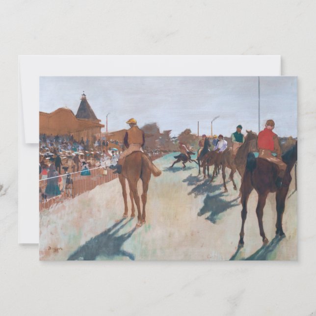 Carte De Remerciements Edgar Degas - La Parade (Devant)