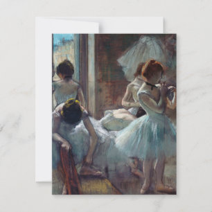 Carte De Remerciements Edgar Degas - Un groupe de danseurs