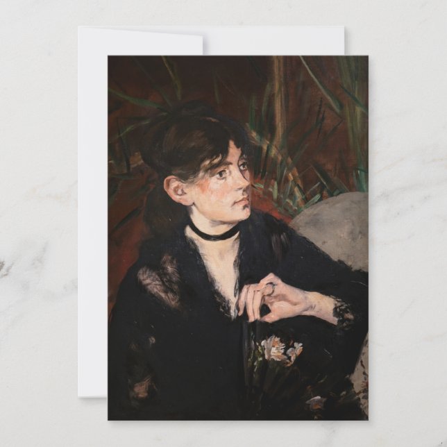 Carte De Remerciements Edouard Manet - Berthe Morisot avec un ventilateur (Devant)