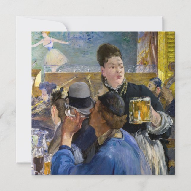Carte De Remerciements Edouard Manet - Coin d'un Café-Concert (Devant)
