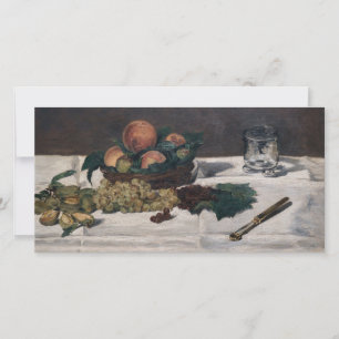 Carte De Remerciements Edouard Manet - Nature morte, Fruits sur table