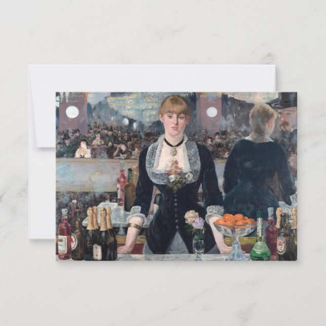 Carte De Remerciements Edouard Manet - Un bar aux Folies-Bergère (Devant)
