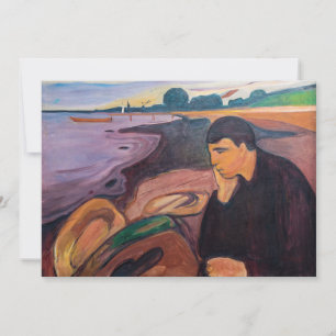 Carte De Remerciements Edvard Munch - Melancholy 1894