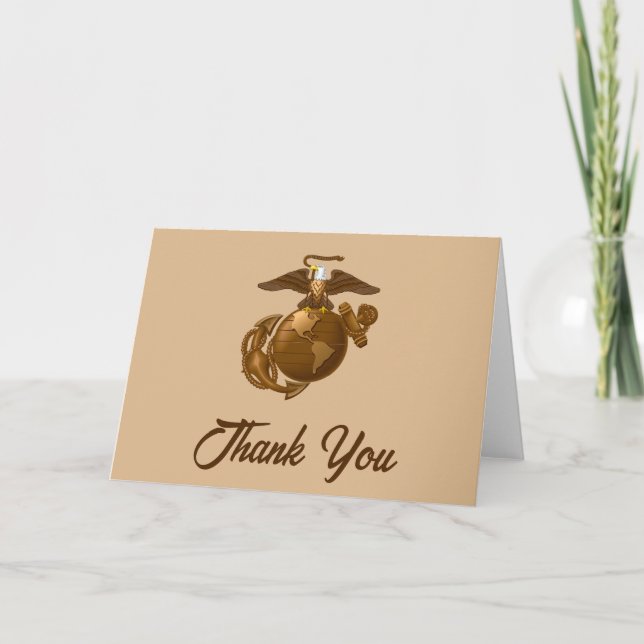 Carte De Remerciements EGA couleur complète - Bronze (Devant)