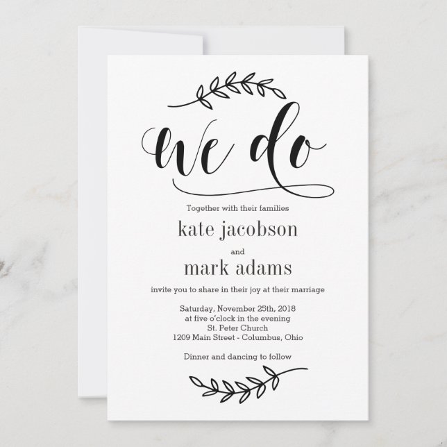Carte De Remerciements Elégance rustique EDITABLE COULEUR Mariage Inviter (Devant)