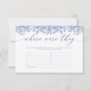 Carte De Remerciements Elégant bleu bleu floral où ils ont joué