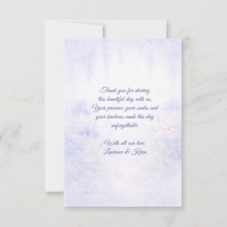 Carte De Remerciements Elegant Botanical Wedding
