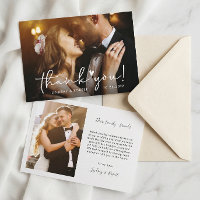 Élégant Chic Script Love Heart Mariage Photo